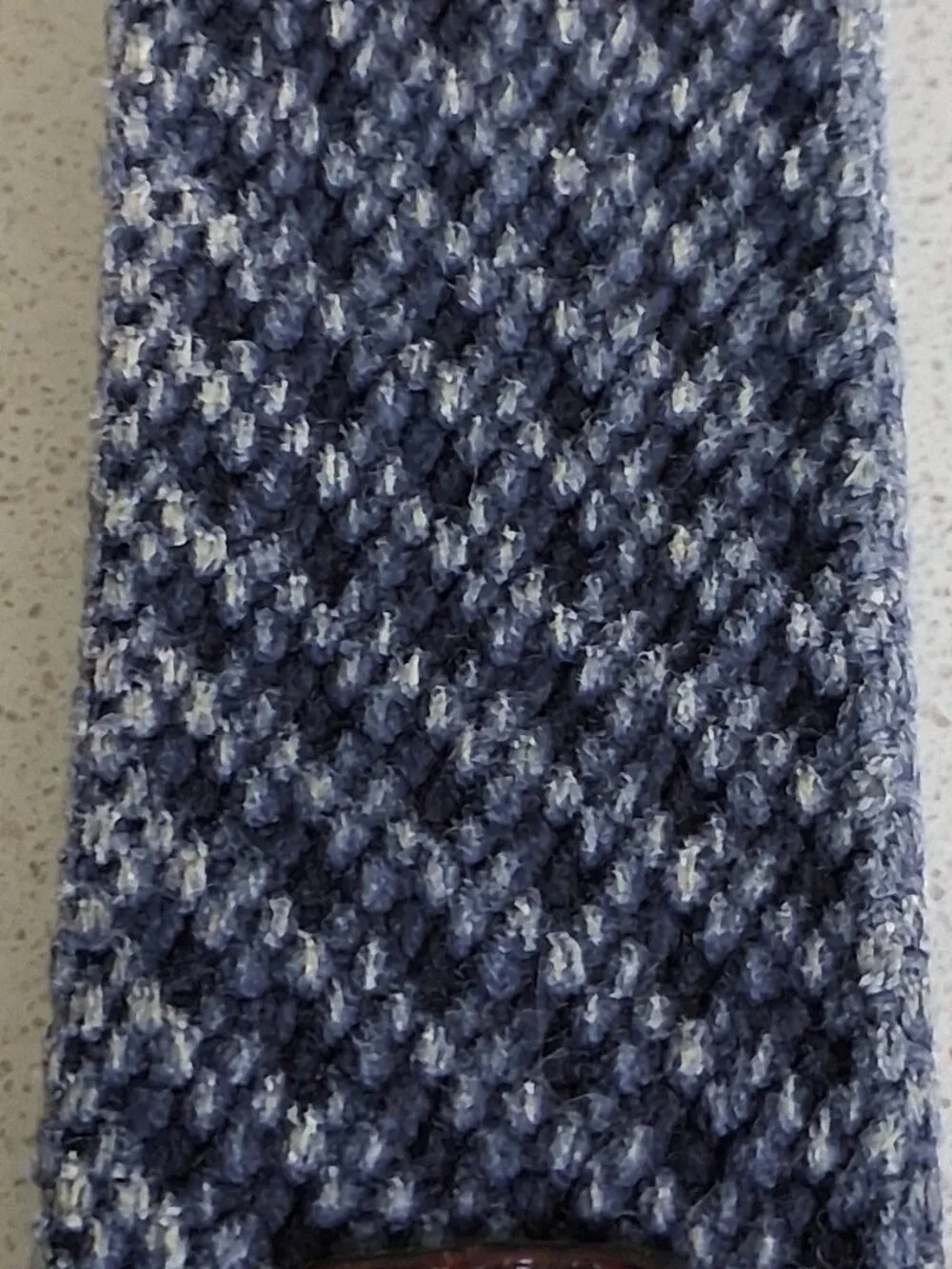 Tommy Bahama Men's Leather Trim Woven Cloth Blue/Black Belt Size 36